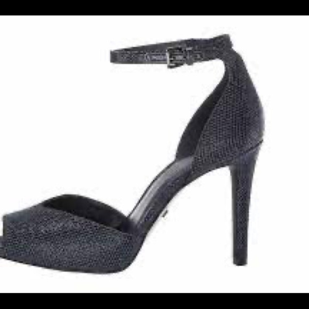 New! MK Michael Kors Cambria Dress Sandal Glitter Cobalt Blue Size 7.5 - Picture 3 of 13